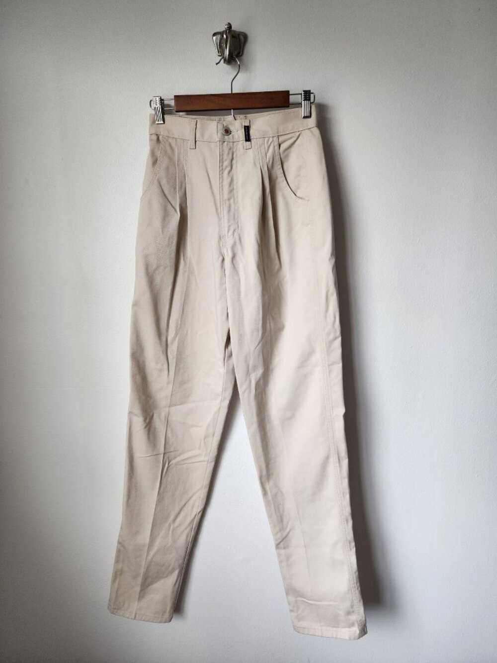 Vintage Rockies cream beige high waisted straight leg jeans 7/8